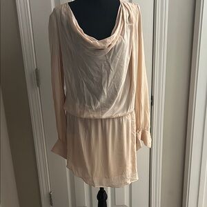 Haute Hippie | M | Elegant Cream Draped Silk Dress